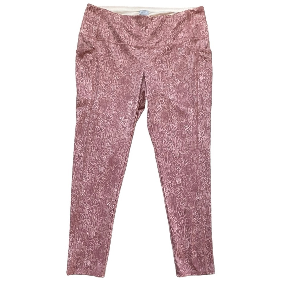 Chico’s Zenergy Fabulously Slimming Python Pocket Leggings Women’s Sz 3 (XL-16)